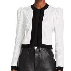 Alice and Olivia Trina Cable Cropped Cardigan
